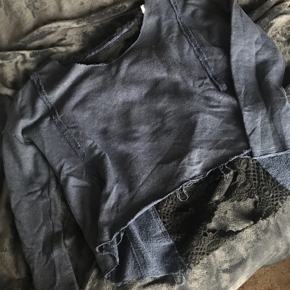 Lace-Back Free People Sweater